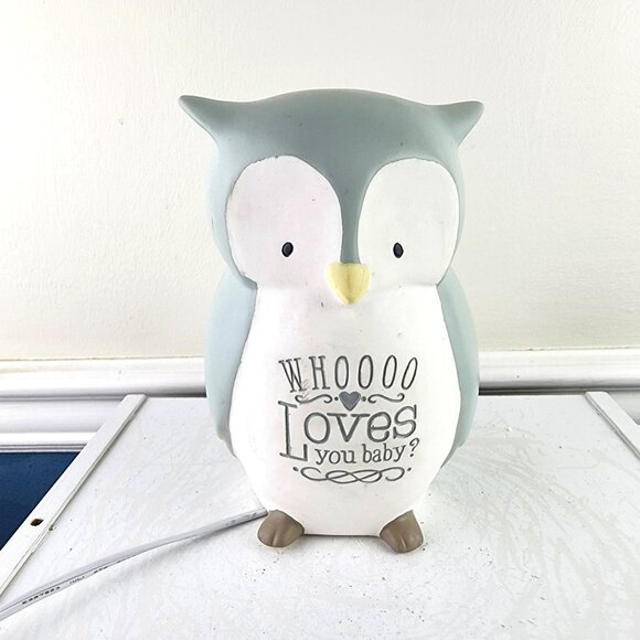 Grasslands Road Owl Whoooo Loves You Baby Desktop Light NWT - Picture 1 of 10